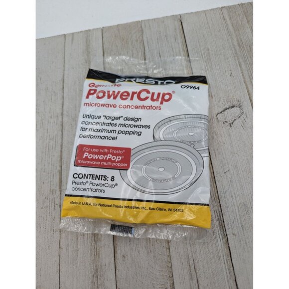 Presto Genuine Power Cup Microwave Concentrators 8 pk New #09964 Part# 54-220F - Picture 1 of 4